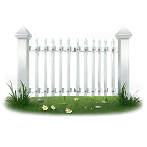 White Fence With Gate Open PNG Cek78 PNG