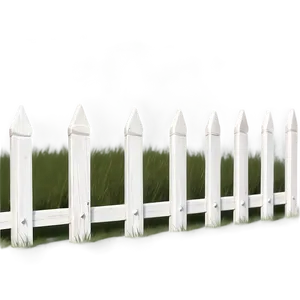 White Fence With Lattice PNG Tif76