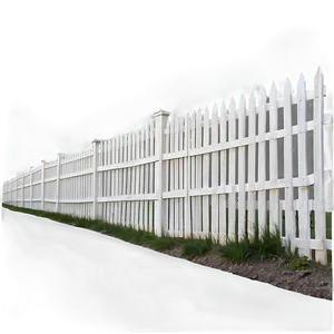 White Fence With Sunset Background PNG Ccy PNG