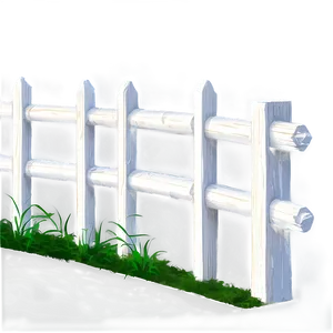 White Fence With Sunset Background PNG Ssh PNG