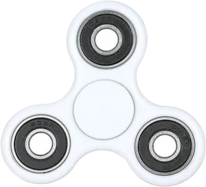 White Fidget Spinner Isolated PNG image