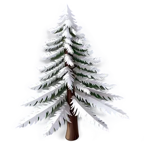 White Fir Tree Holiday Decor PNG Ycu PNG