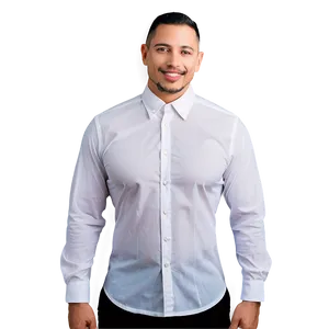 White Fitted Shirt Png 05252024 PNG image