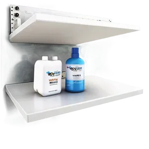 White Floating Shelves Png 06132024 PNG image