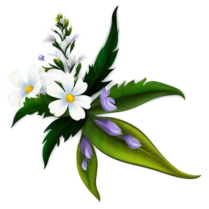 White Flower Clipart PNG Dwh