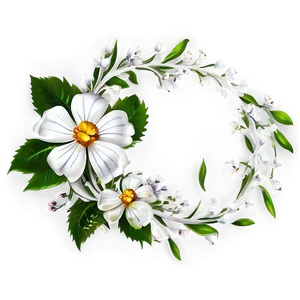 White Flower Design PNG 05242024 PNG