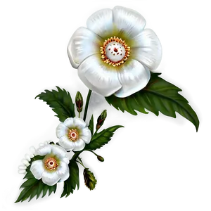 White Flower Detail PNG Tqe PNG