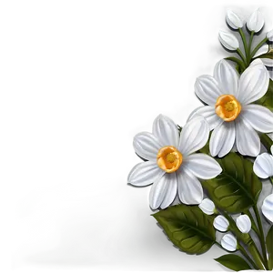 White Flowers Background PNG Xyf39 PNG
