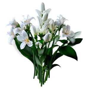 White Flowers Bouquet Png 05242024 PNG image