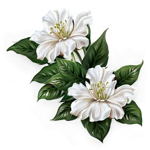 White Flowers Bouquet PNG Luk14 PNG