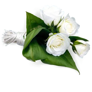 White Flowers Bouquet Wrap Png 98 PNG image