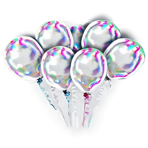 White Foil Balloons PNG Gav18 PNG