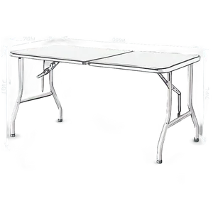 White Folding Table Png 23 PNG image