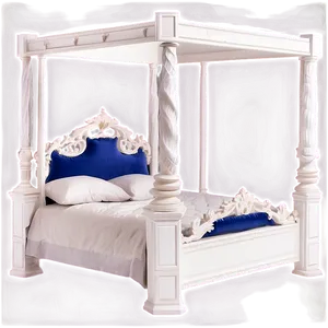 White Four Poster Bed PNG 52 PNG