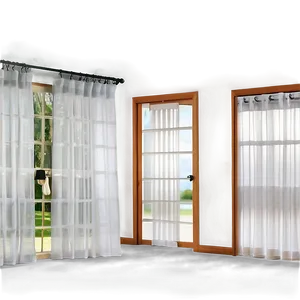 White French Door Curtains PNG Ywc