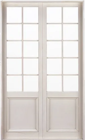 White French Doors Closed PNG image