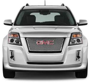 White G M C S U V Front View PNG image