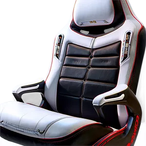 White Gamer Chair Png 50 PNG image