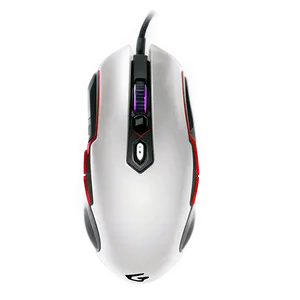 White Gaming Mouse PNG 64