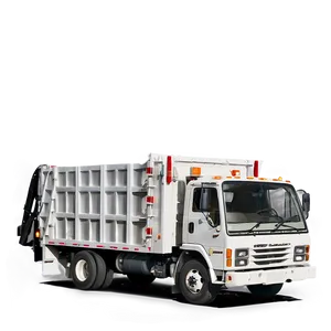 White Garbage Truck PNG 90