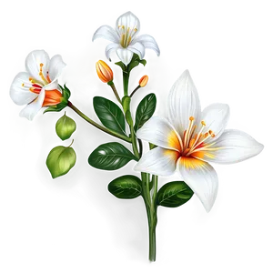 White Garden Flower PNG 82