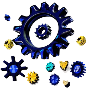 White Gear Icon PNG Eqo