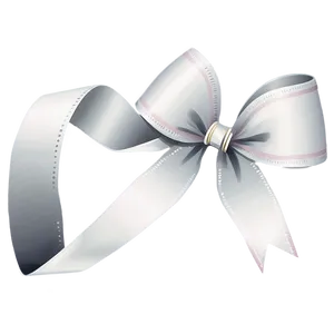 White Gift Ribbon Png 06242024 PNG image