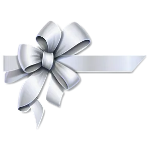 White Gift Ribbon Png 45 PNG image