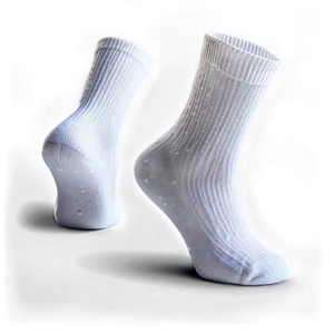 White Glitter Socks PNG 06272024