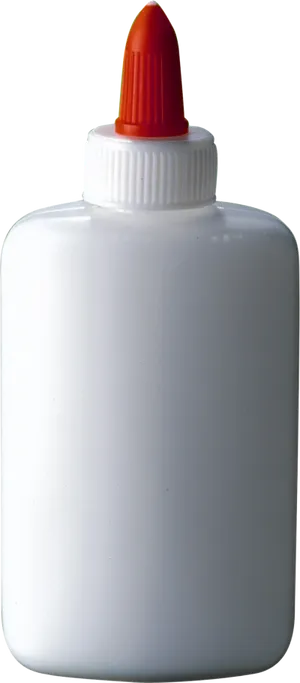 White Glue Bottlewith Orange Cap PNG