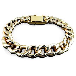 White Gold Cuban Link Chain Png 24 PNG image