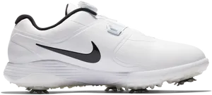 White Golf Shoewith Spikes PNG image
