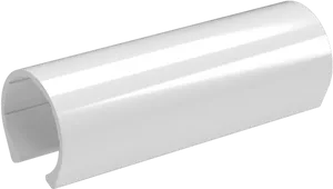 White Half Cut Metal Pipe