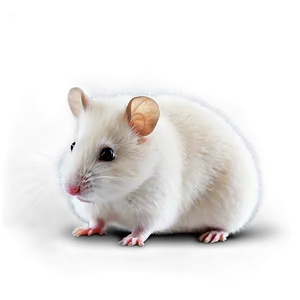 White Hamster Png 05232024 PNG image