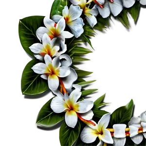 White Hawaiian Lei Png 86 PNG image