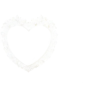 White Heart Border Png Cwu28 PNG image