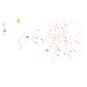 White Heart Confetti Png Gvf PNG image