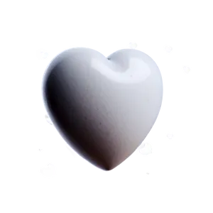 White Heart Emoji Png 05232024 PNG image