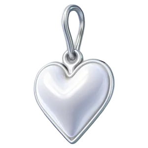 White Heart In 3d Png 05232024 PNG image