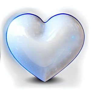 White Heart In 3d Png 76 PNG image