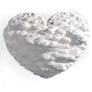 White Heart In Clouds Png Huf PNG image