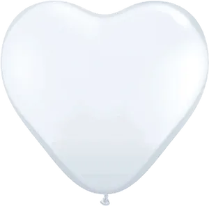 White Heart Shaped Balloon