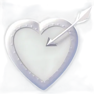 White Heart With Arrow Png Lmo PNG image