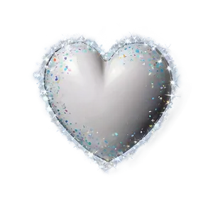 White Heart With Sparkles Png 05232024 PNG image