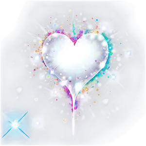 White Heart With Sparkles Png 68 PNG image