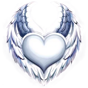 White Heart With Wings Png Cwd8 PNG image