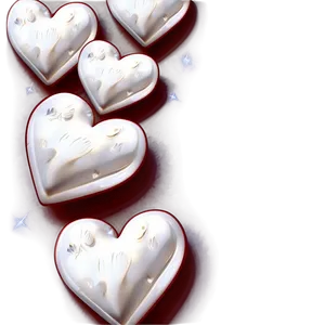 White Hearts Background Png Vkn4 PNG image