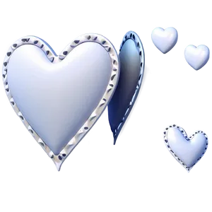 White Hearts For Invitations PNG 80 PNG