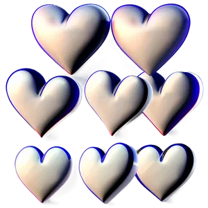 White Hearts For Mother's Day PNG 06252024 PNG