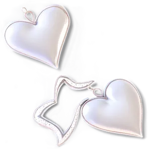 White Hearts For Valentine's PNG 57 PNG